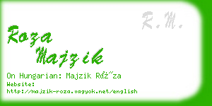 roza majzik business card